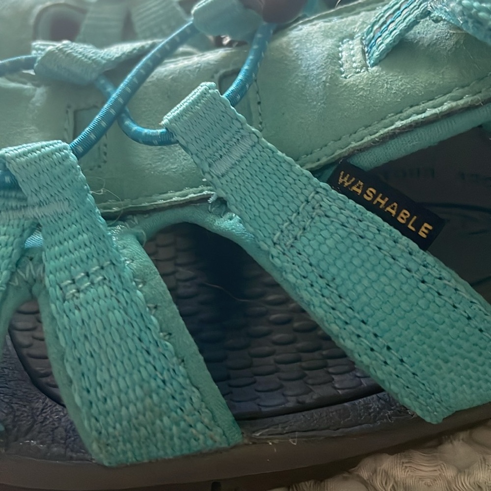 Girls Keen Teal washable hiking sandals size 4 - Picture 4 of 6